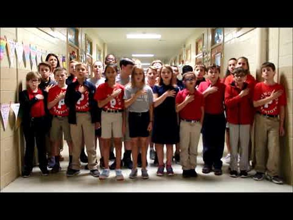 Video of Mrs. Barmore’s 5th Grade at Princeton Leading Pledge