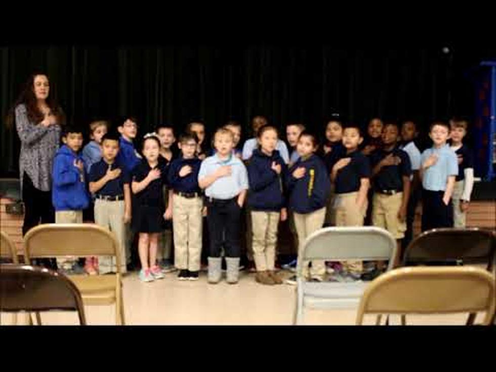 Video of Mrs. Gibson’s 2nd Grade at Timmons Reciting Pledge