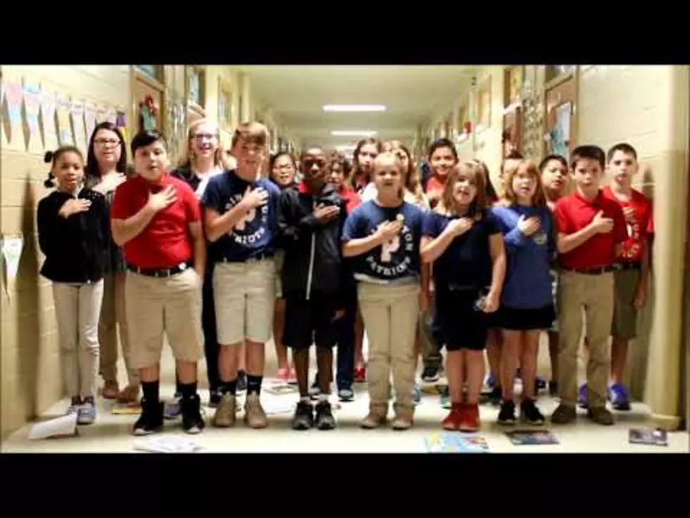 Mrs. Carr’s 5th Grade at Princeton Leads us in Pledge