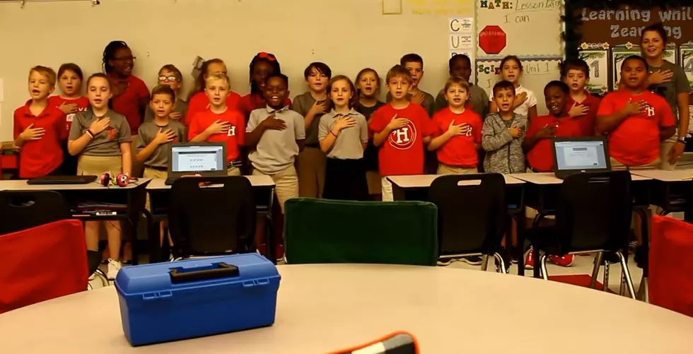 Watch Mrs. Keith&#8217;s 3rd Grade at Haughton Leading us in Pledge [VIDEO]