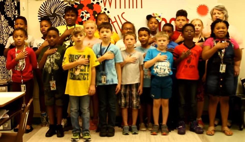 See Ms. Middleton’s 3rd Grade at North Caddo Lead us in Pledge