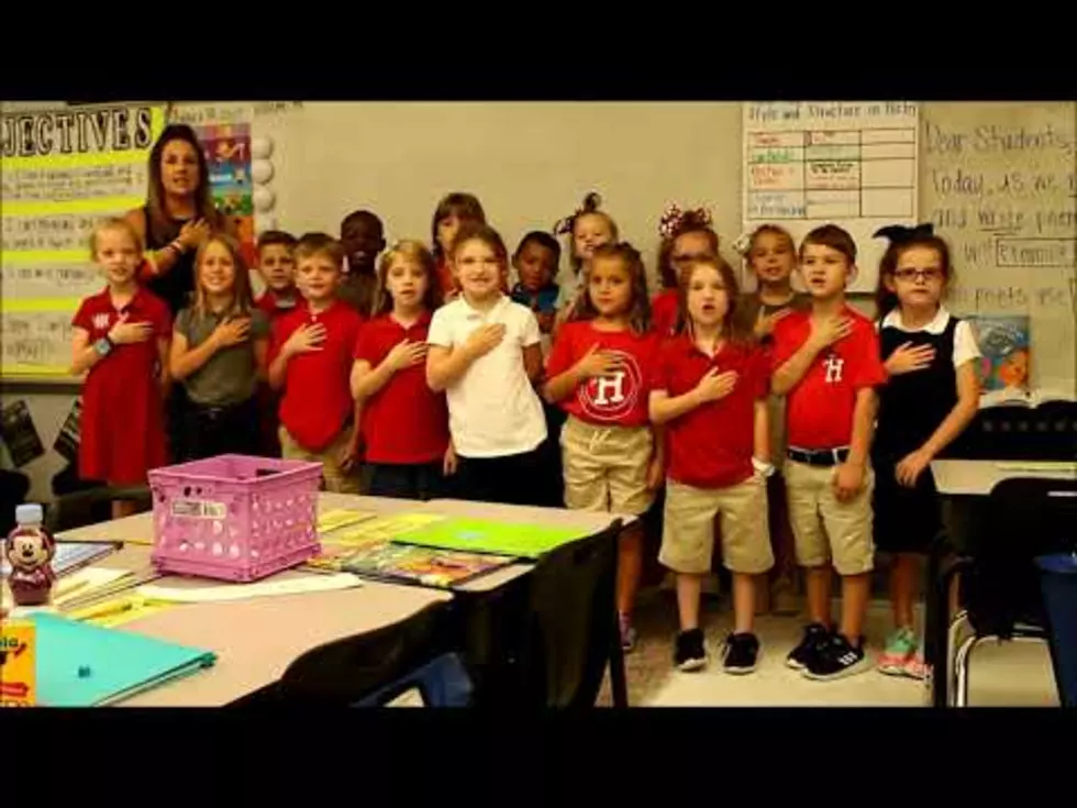 Video of Ms. Bruton’s 2nd Grade at Haughton Reciting Pledge