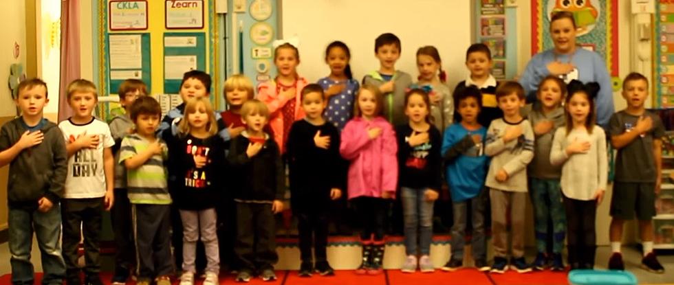 Mrs. Davis’ Kindergarten at Blanchard Leads us in Pledge [VIDEO]