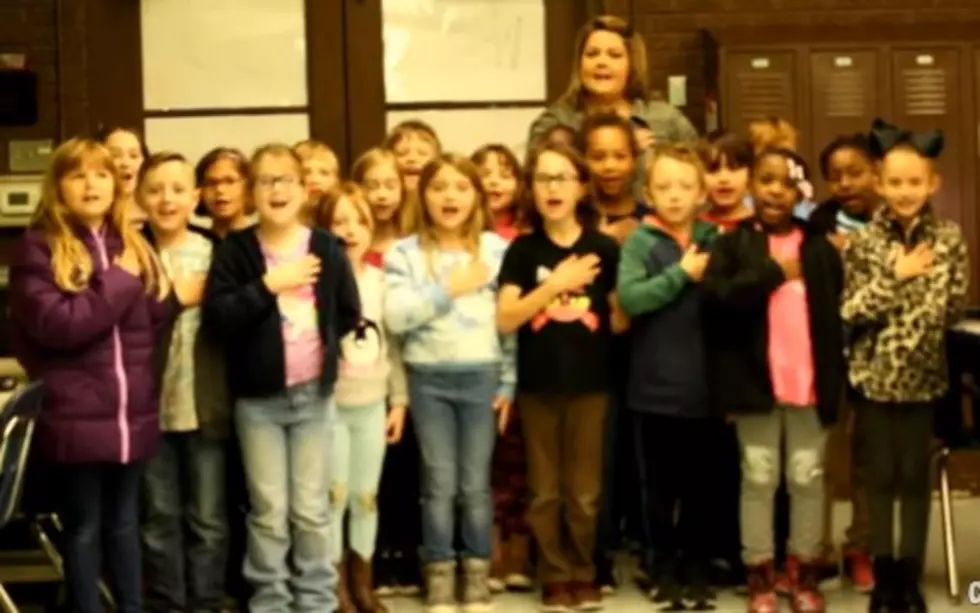 Video of Mrs. Patten&#8217;s 2nd Grade at Blanchard Reciting Pledge