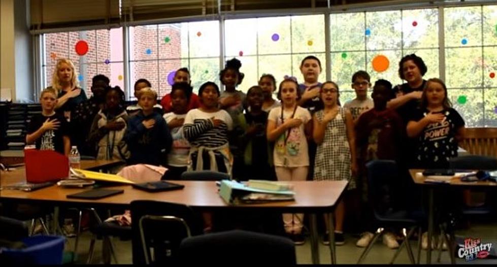 See Dr. Sorrell’s 4th Grade at North Caddo Lead us in Pledge