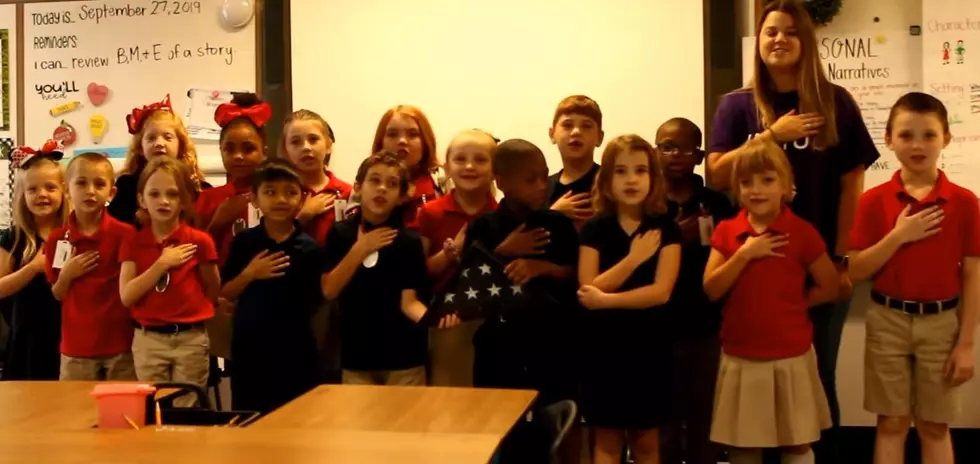 Video of Ms. Stigall&#8217;s 2nd Grade at Platt Reciting Pledge of Allegiance