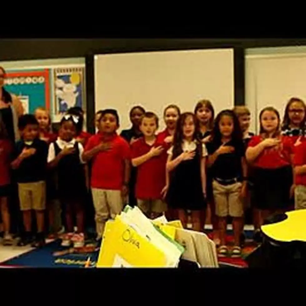 Watch Mrs. Bockhaus’ 1st Grade at TL Rodes Lead us in Pledge