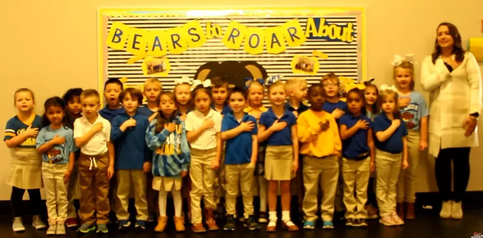 Watch Ms. Jordan&#8217;s Kindergarten at Legacy Recite Pledge of Allegiance