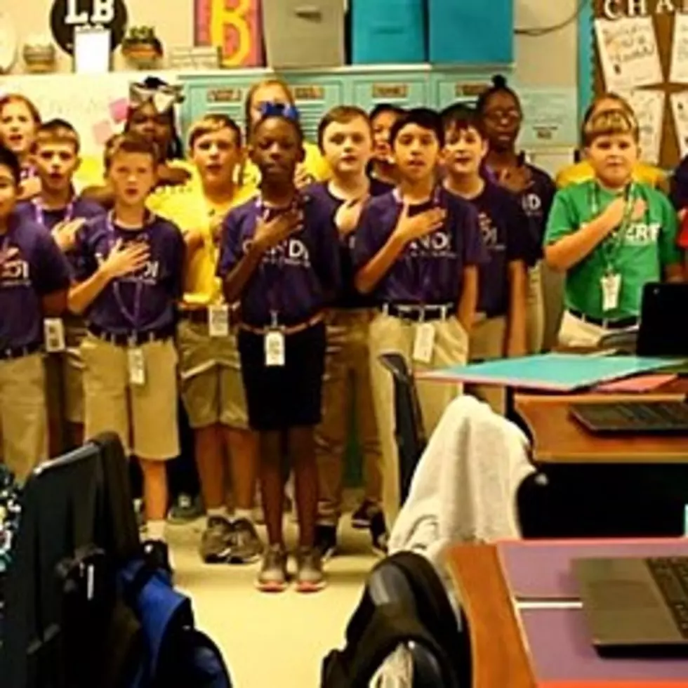 Watch Mrs. Barmore&#8217;s 5th Grade at Princeton Reciting Pledge [VIDEO]