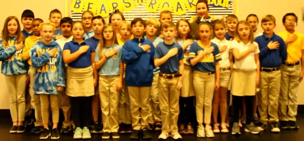 Video of Mrs. Johnson&#8217;s 4th Grade at Legacy Leading us in Pledge