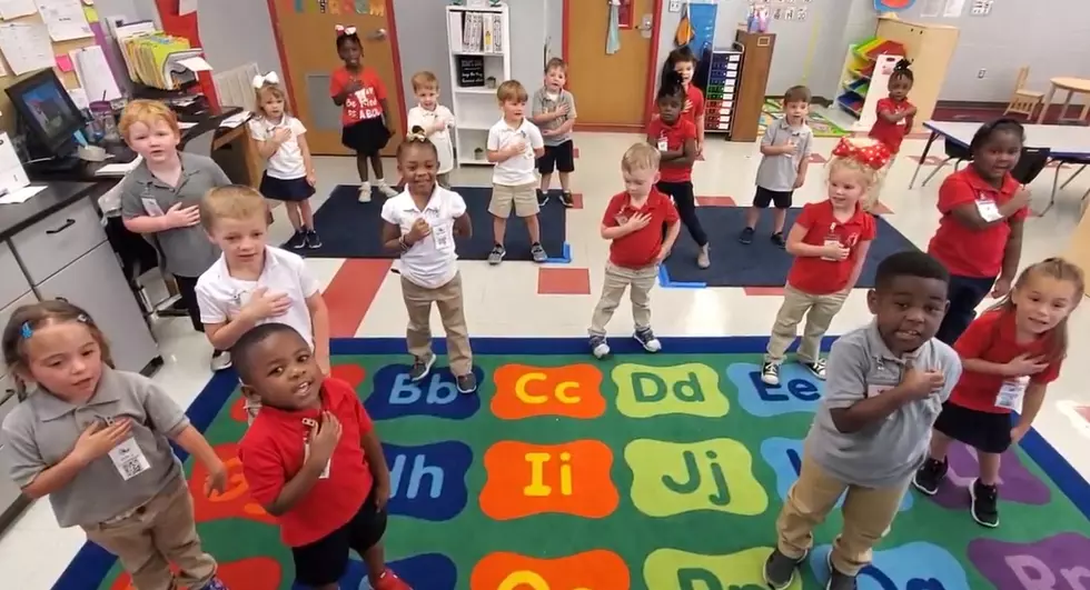 Video of Mrs. Gill&#8217;s Pre-K at Haughton Reciting the Pledge of Allegiance