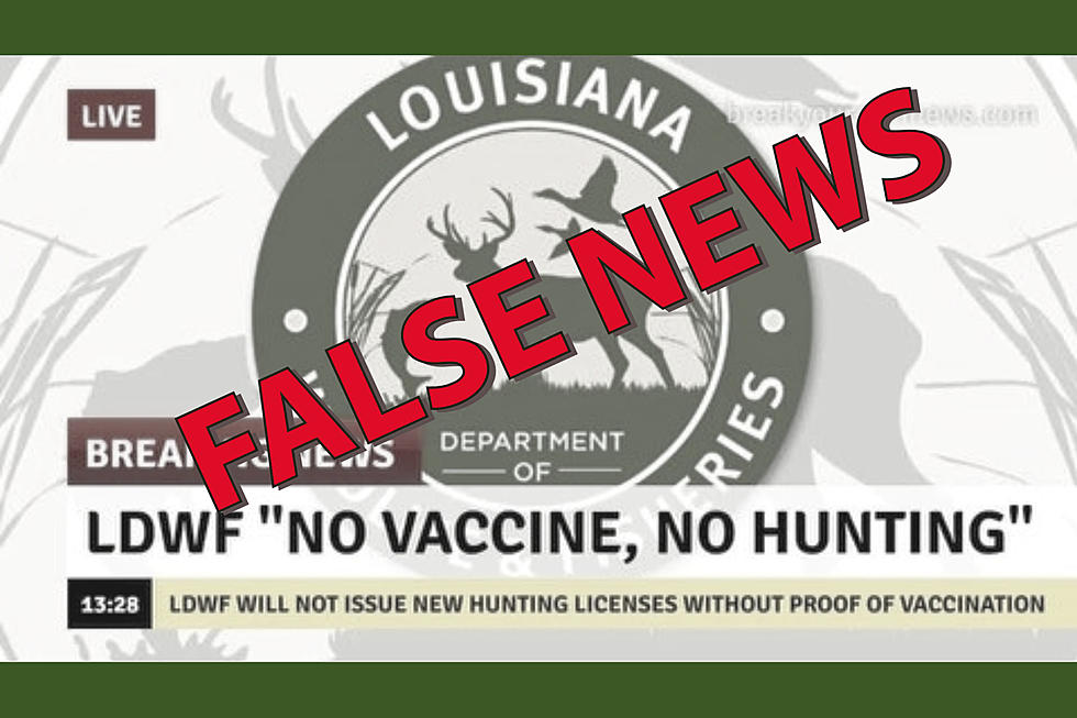 LDWF Says Info on Social Media About Vaccines Being Required is False