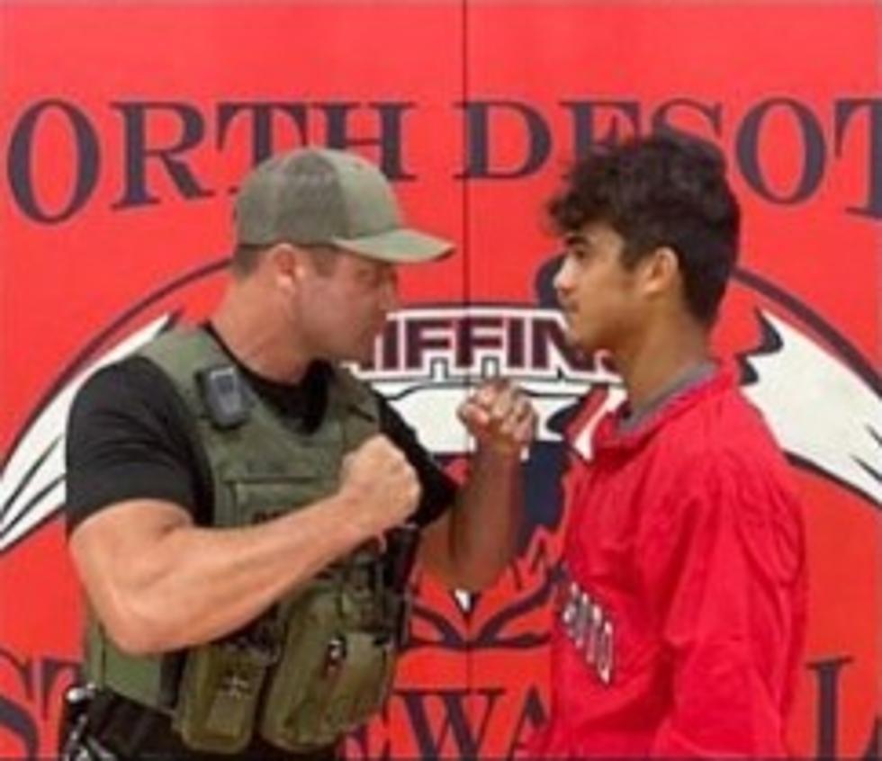 Students Get Chance to Wrestle Law Enforcement in N. DeSoto Fundraiser