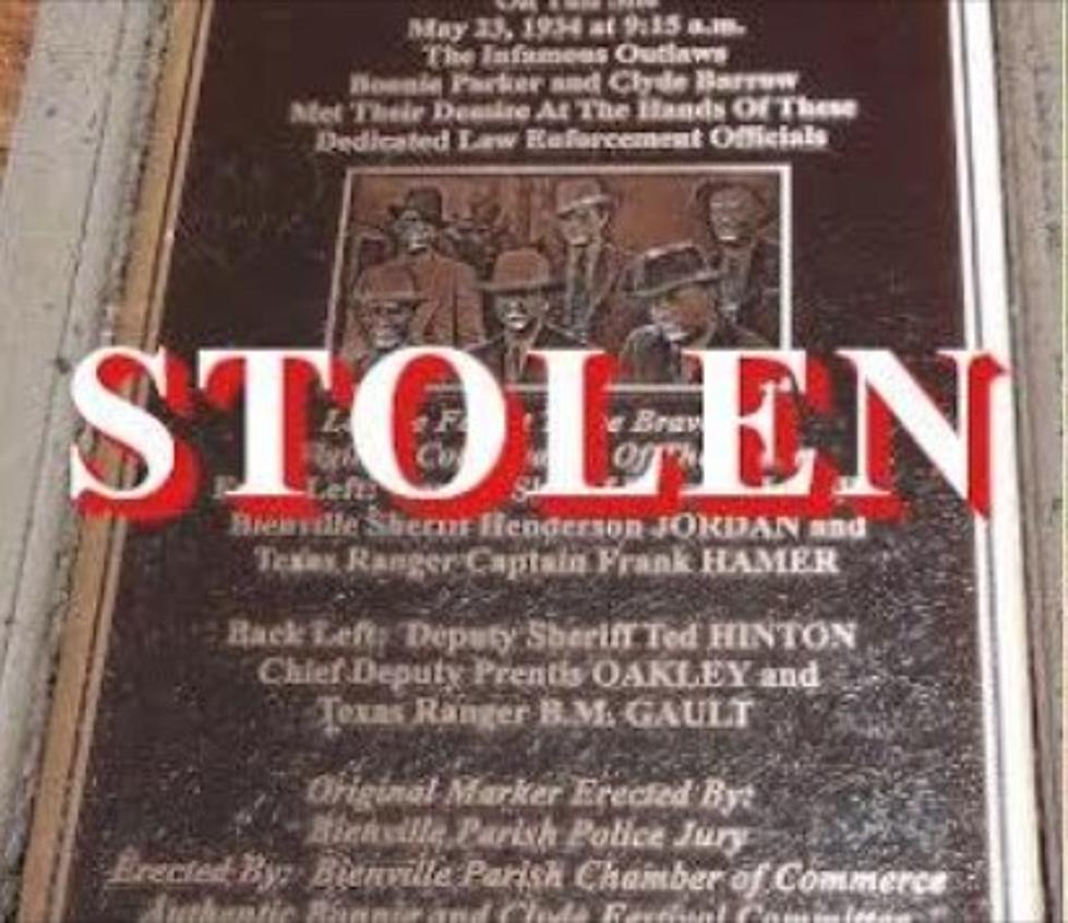 The Bonnie & Clyde Ambush Plaque Unbelievably Stolen This Week