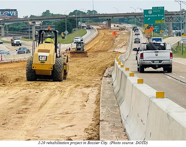 Bossier Traffic About To Worsen With New I-20 Construction Phase