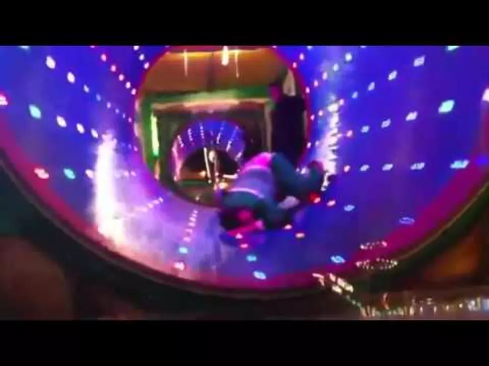 Drunk Man + Rotating Fun House = Fail [VIDEO]