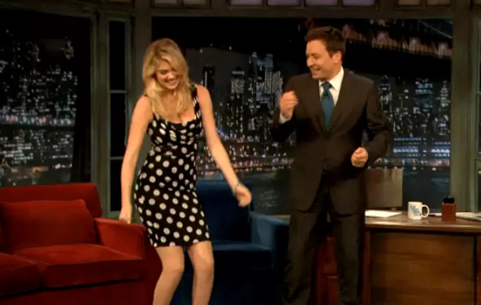 Kate Upton Teaches Jimmy Fallon to ‘Cat Daddy’ [VIDEO]
