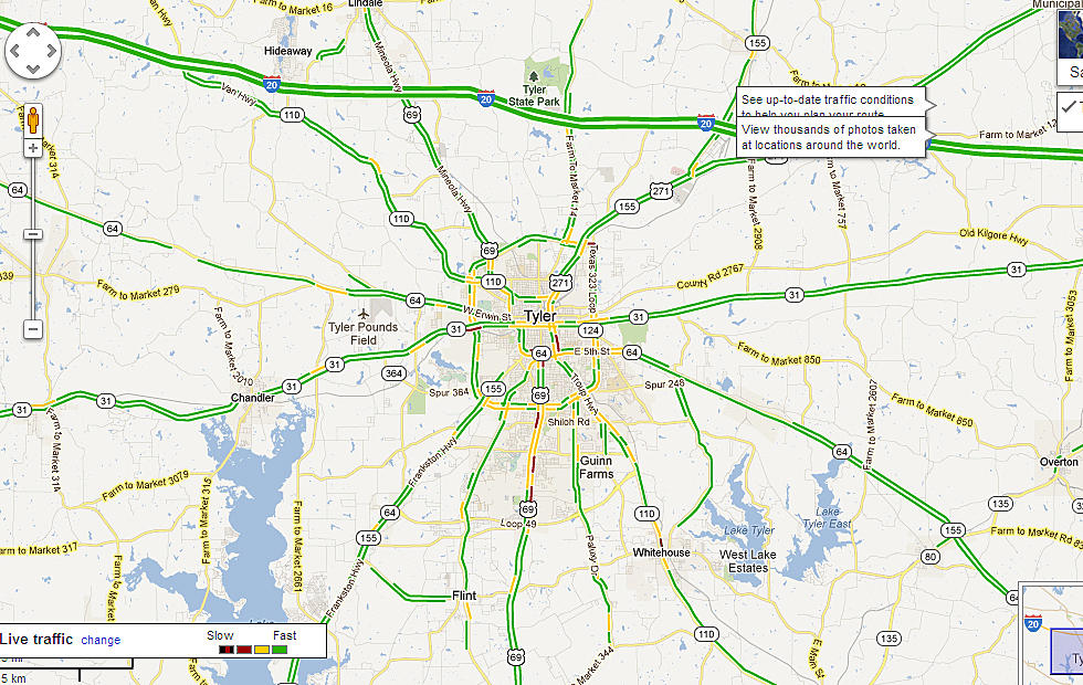 Google Now Offering Live Traffic Coverage for Tyler [VIDEO]