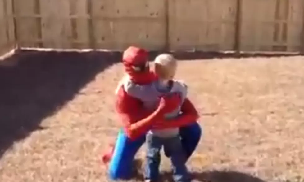 Soldier Surprises Son By Coming Home as Spiderman [VIDEO]