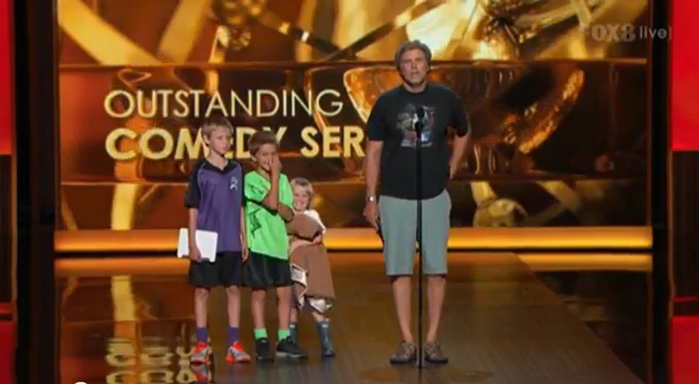 Will Ferrell and His Kids Stole the Show Last Night at The Emmy’s [VIDEO]