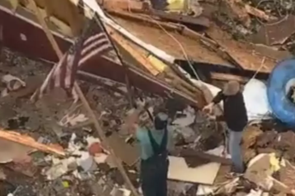 Van Residents Find + Raise Flag They Found in Tornado Rubble