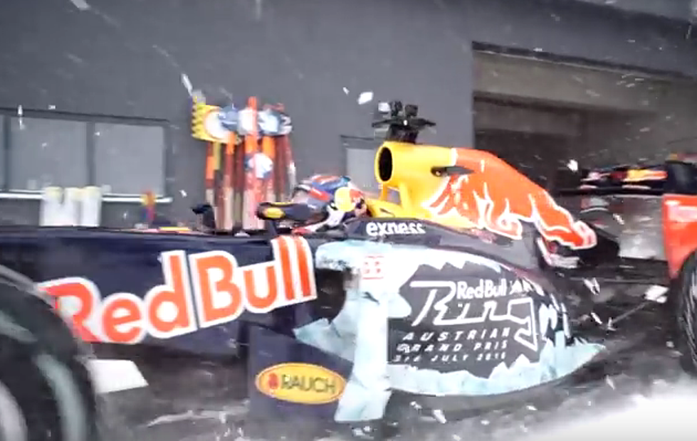 Watch a Formula 1 Car Driven Down a Ski Slope