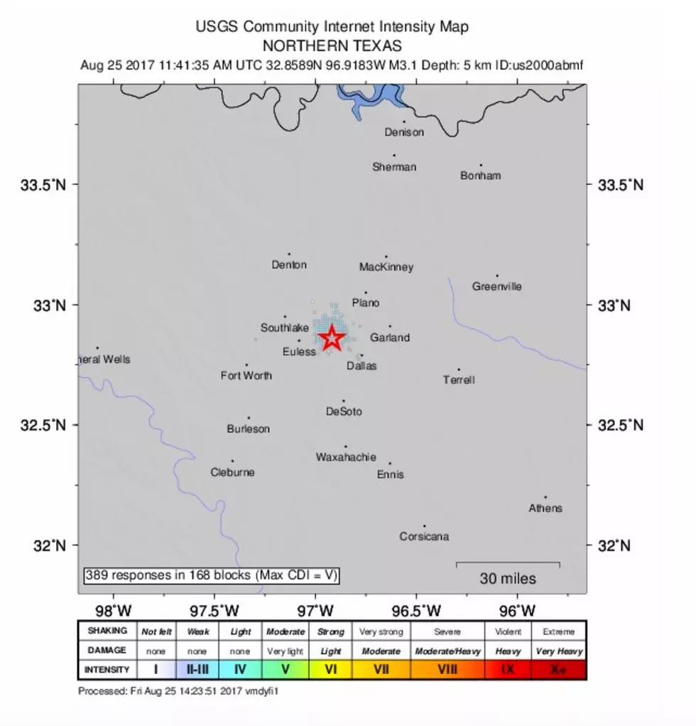 Small Earthquake Confirmed in Irving Just Before 7 This Morning