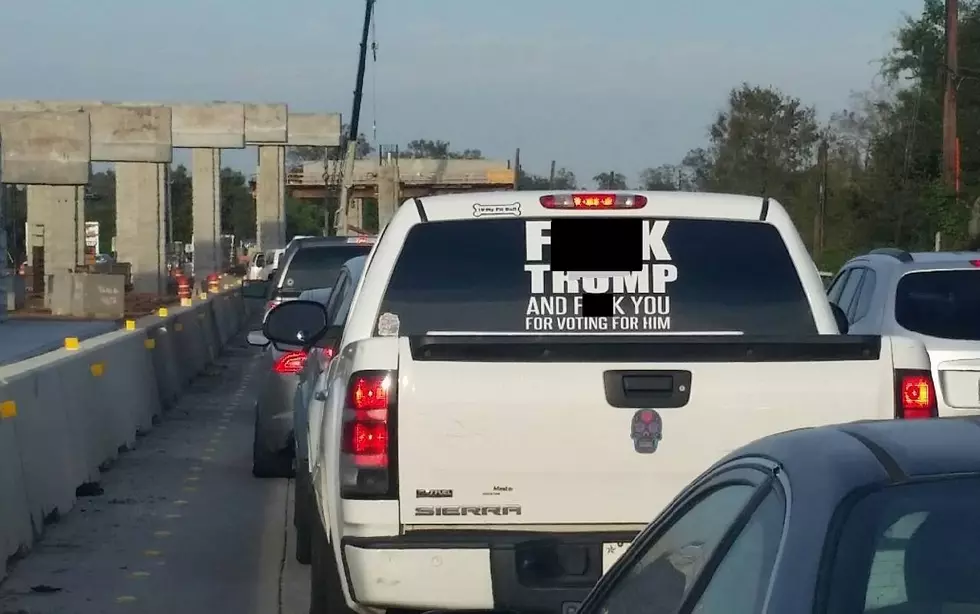 Anti-Trump Window Sticker Causing Uproar in Fort Bend County, Tx