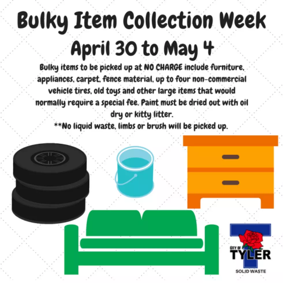 Free Bulky Item Collection Week Coming Soon to Tyler