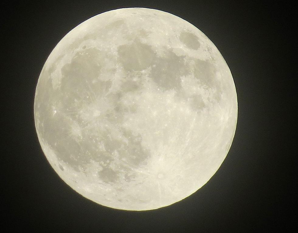 Strawberry Moon, Jupiter and Saturn in the Night Sky 