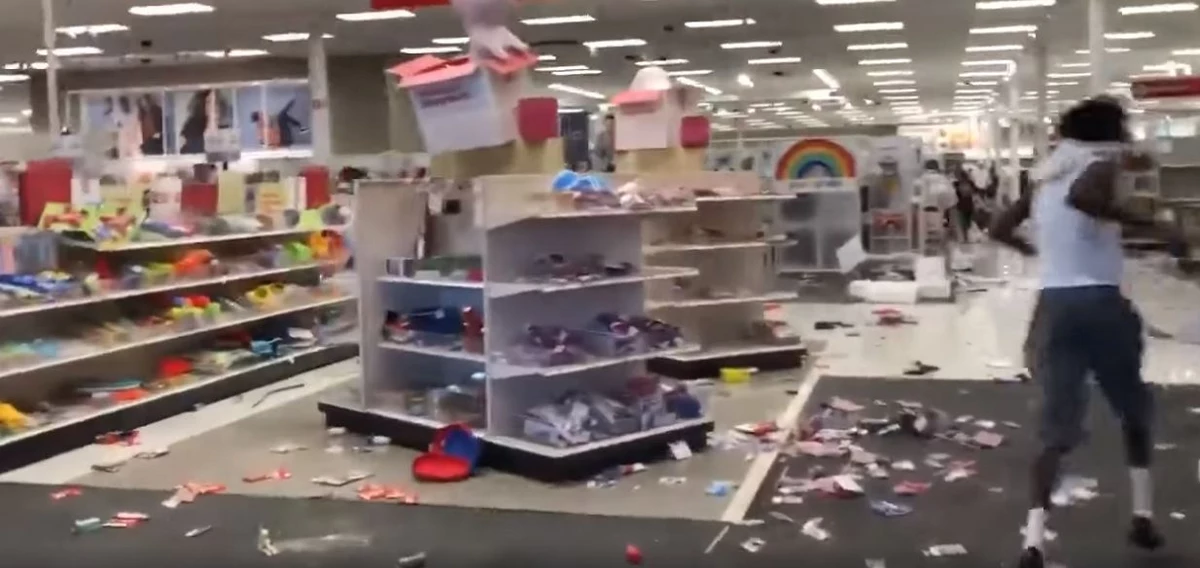 VIDEO Angry Crowds Loot Target Store Following Violent Protests