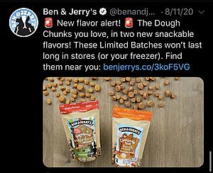 Ben &#038; Jerry&#8217;s Launching New Holiday Edible Cookie Dough Flavors