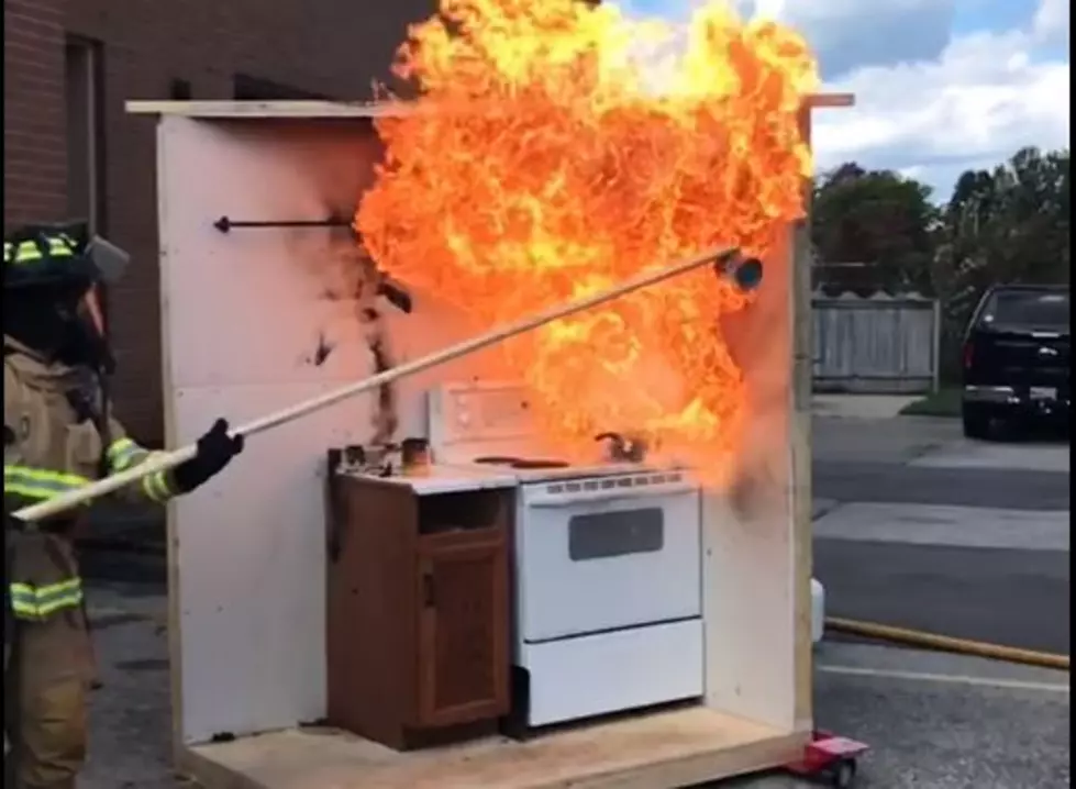 This Incredible Video Shows Why You Should Never Pour Water On A Grease Fire