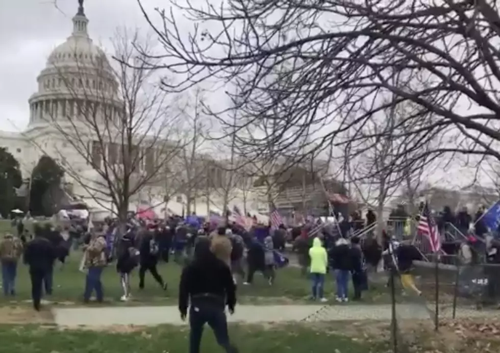 Trump Supporters Cross Barricade To March Toward Capitol Building