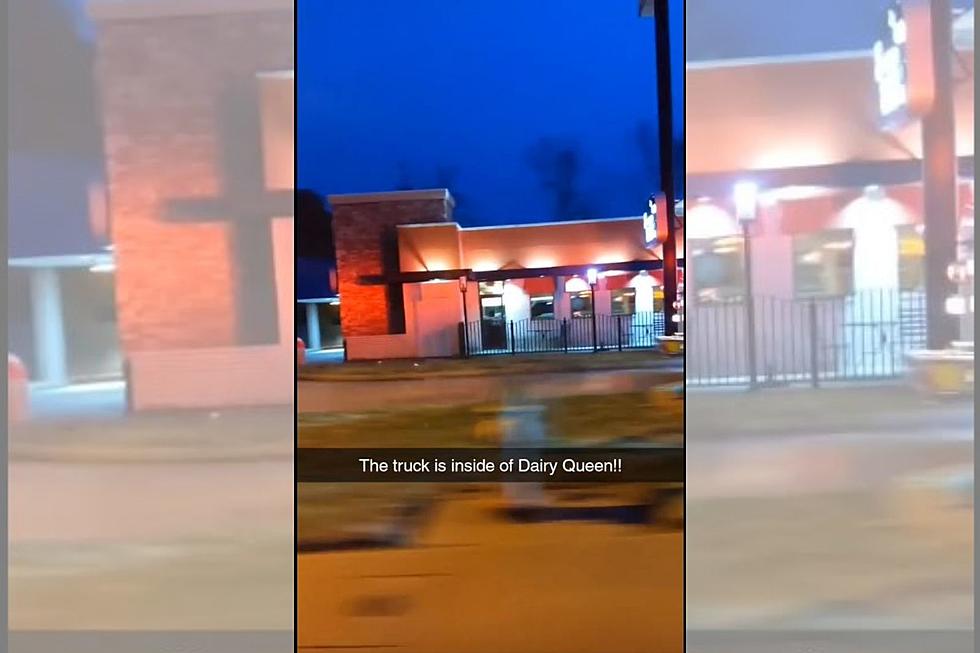 See a Pickup Truck Drive into Dairy Queen in Jacksonville, TX