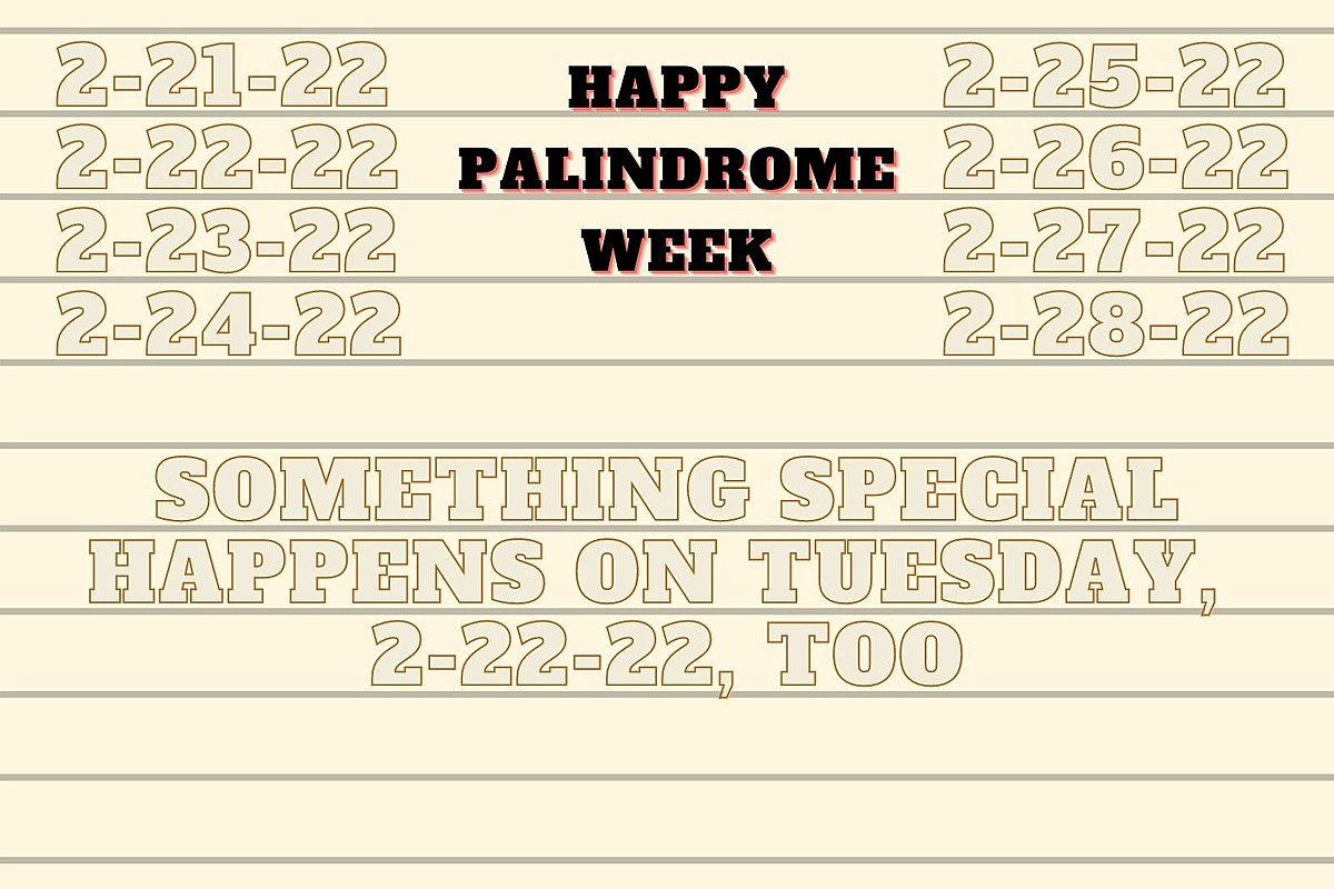 Happy Palindrome Week! So What Exactly are We Celebrating?