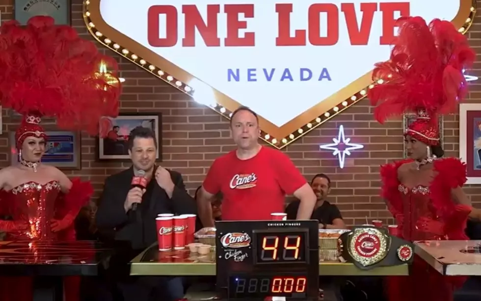 World Famous Competitive Eater Sets World Record: 44 Cane’s Fingers in 5 Minutes