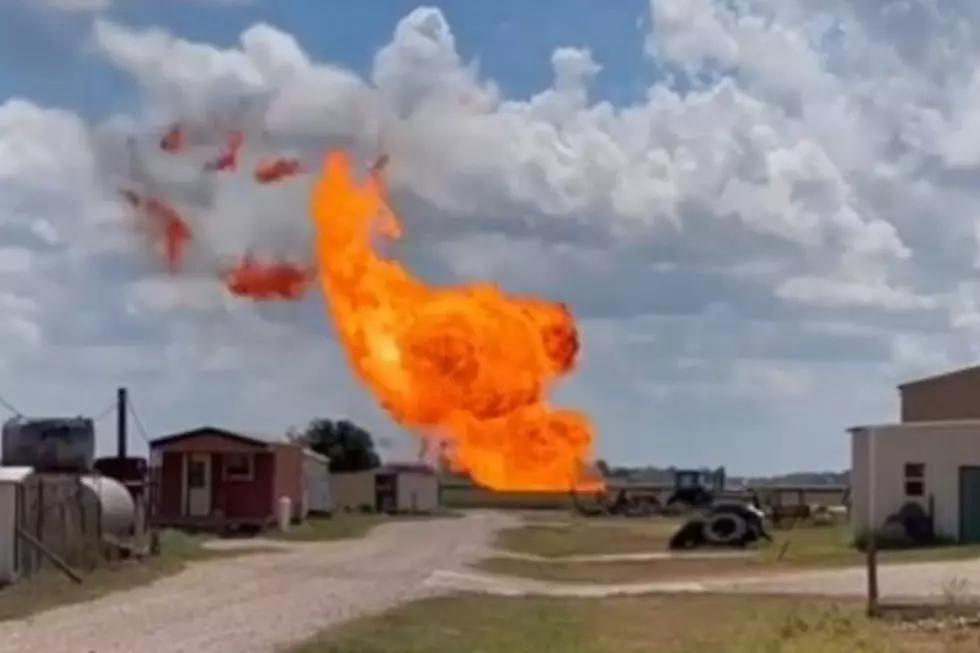 VIDEO: A Natural Gas Pipeline in Texas Has Exploded into Massive Flames