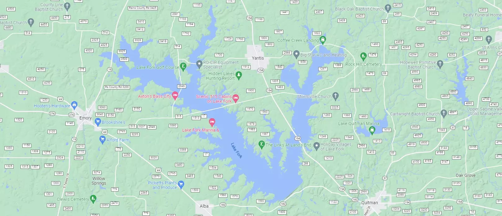 2 East Texas Lakes on Best Bass Fishing Lakes in the Country List
