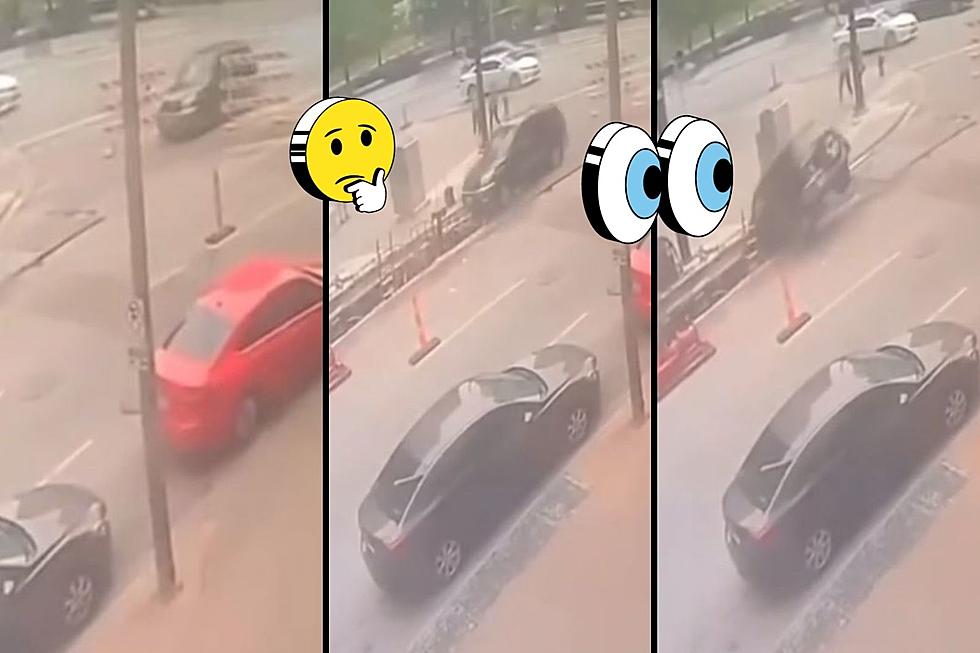 Wow! Video Shows Driver Lose Control Near Construction in Dallas, TX