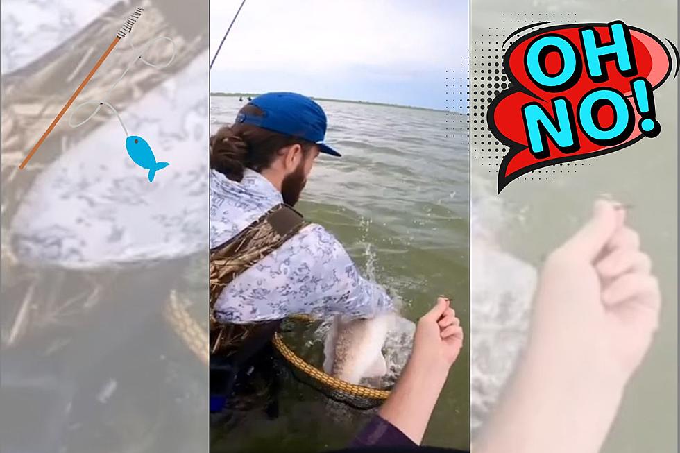 Gigantic Fishing FAIL Caught on Camera in Galveston, Texas