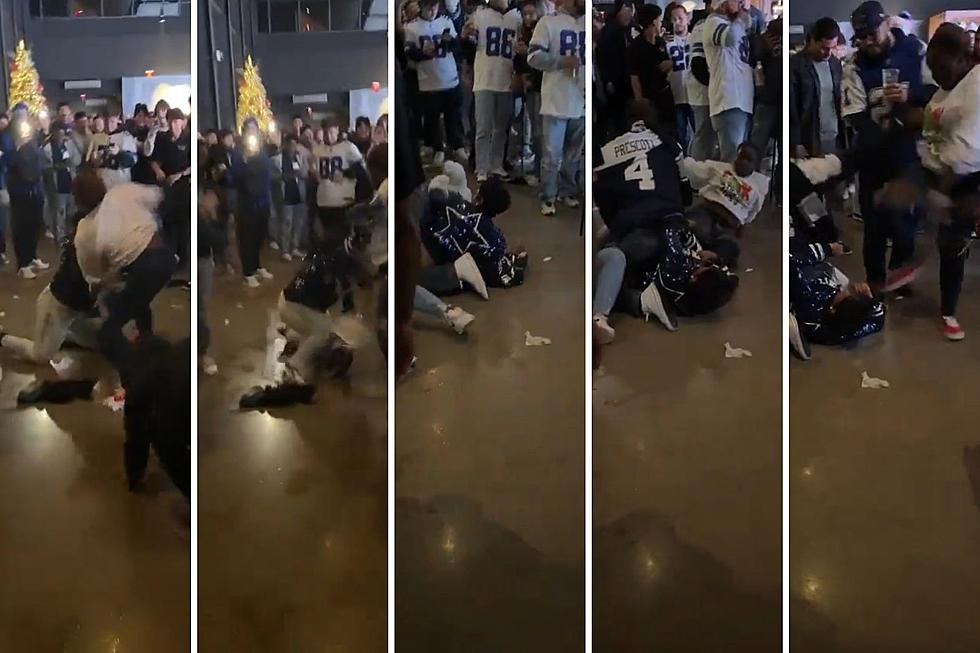 A Celebratory Fight Broke Out During the Cowboys' Win in Dallas