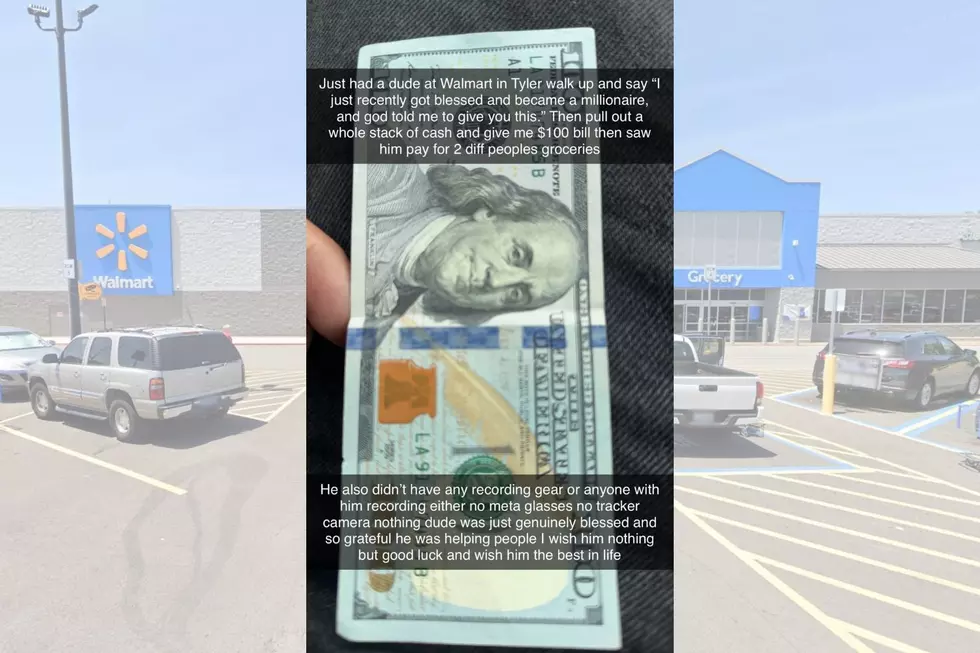 Anonymous Man Gives Away Cash at Tyler Walmart