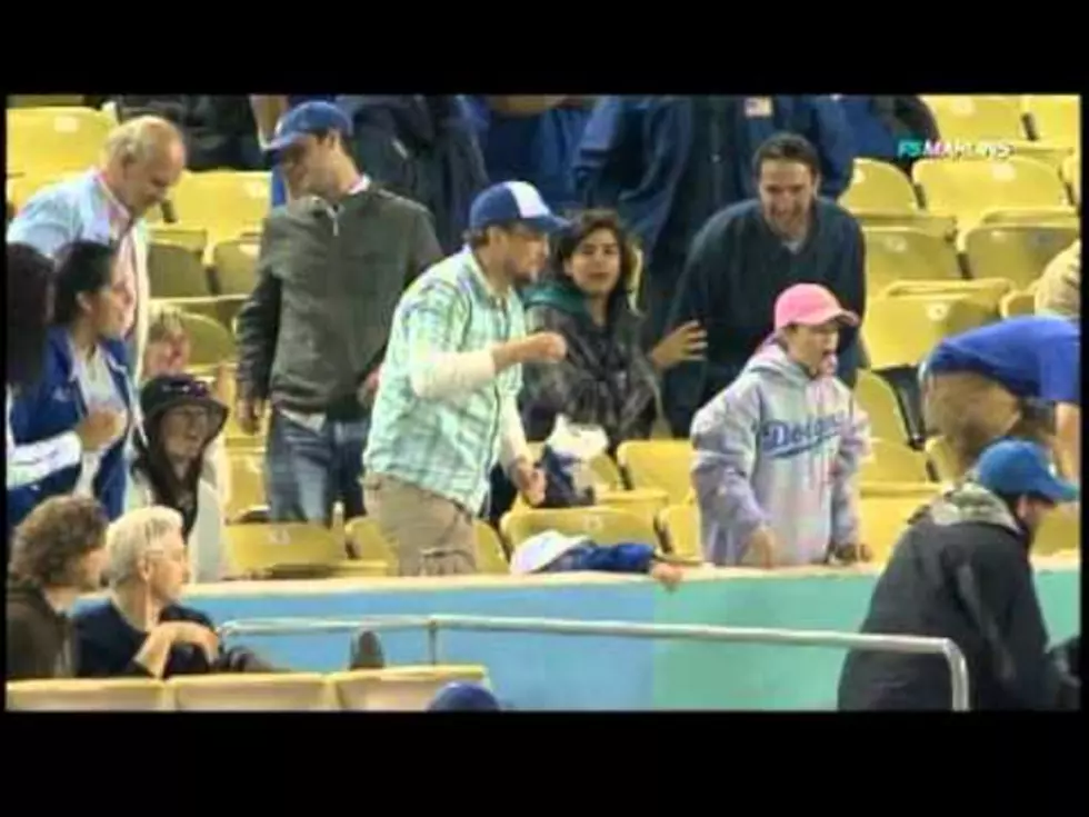 Dad Drops Daughter For A Foul Ball At Dodgers Game [VIDEO]
