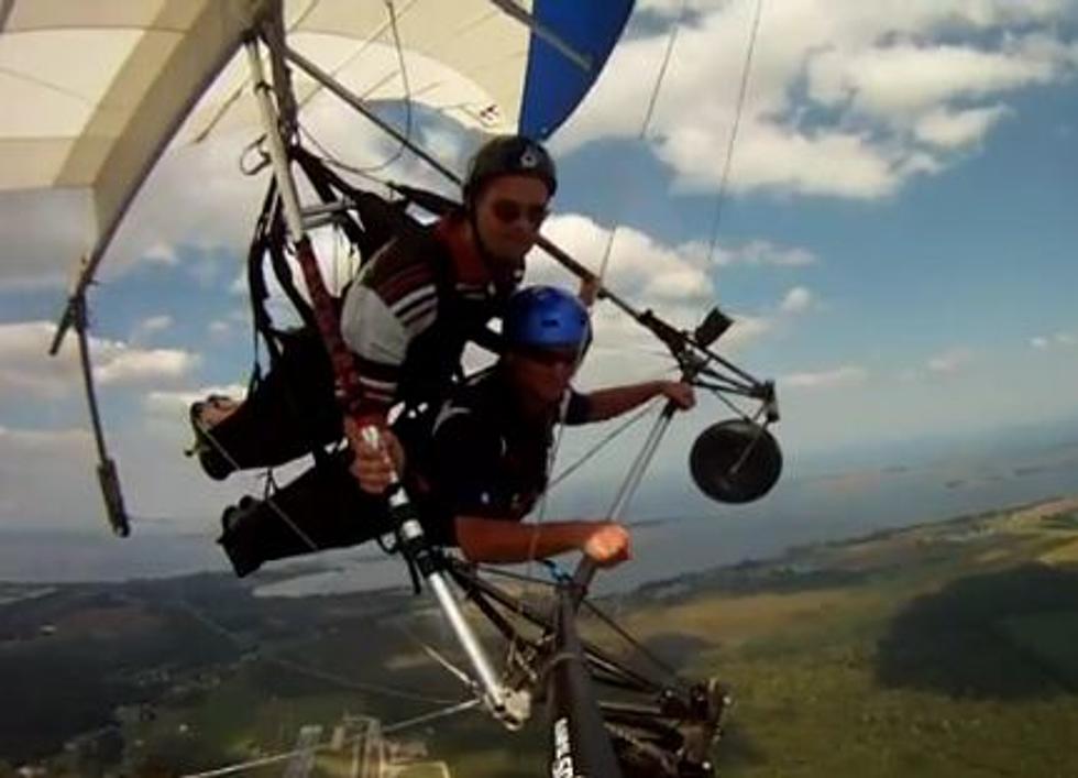 Look Out Below! Hang Glider Loses Lunch At 2,000 Feet [VIDEO]