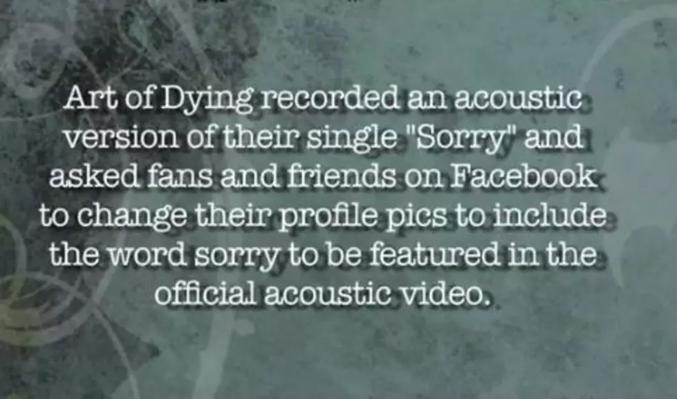 Art Of Dying Post Fan Inspired Video for Acoustic Version of &#8220;Sorry&#8221; [VIDEO]