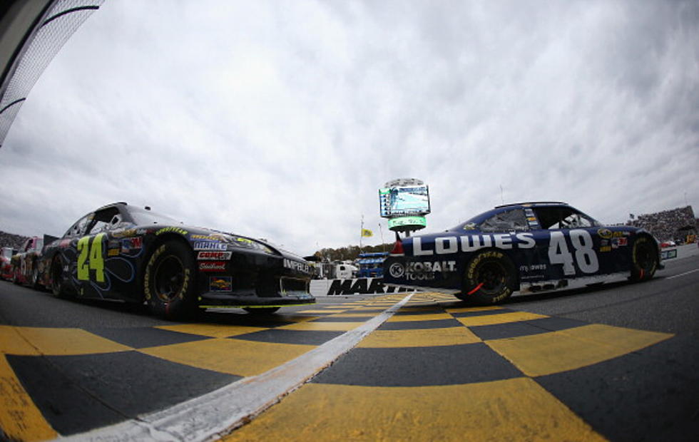 Jimmie Johnson Takes The Grandfather Clock At Martinsville