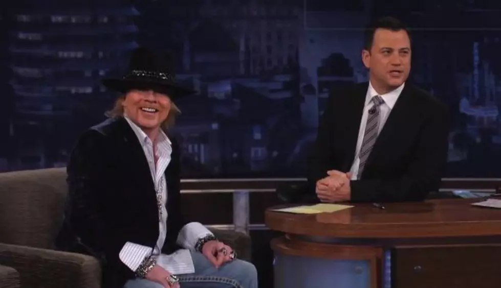 Axl Rose Actually Showed Up to do the Jimmy Kimmel Interview! [VIDEO]