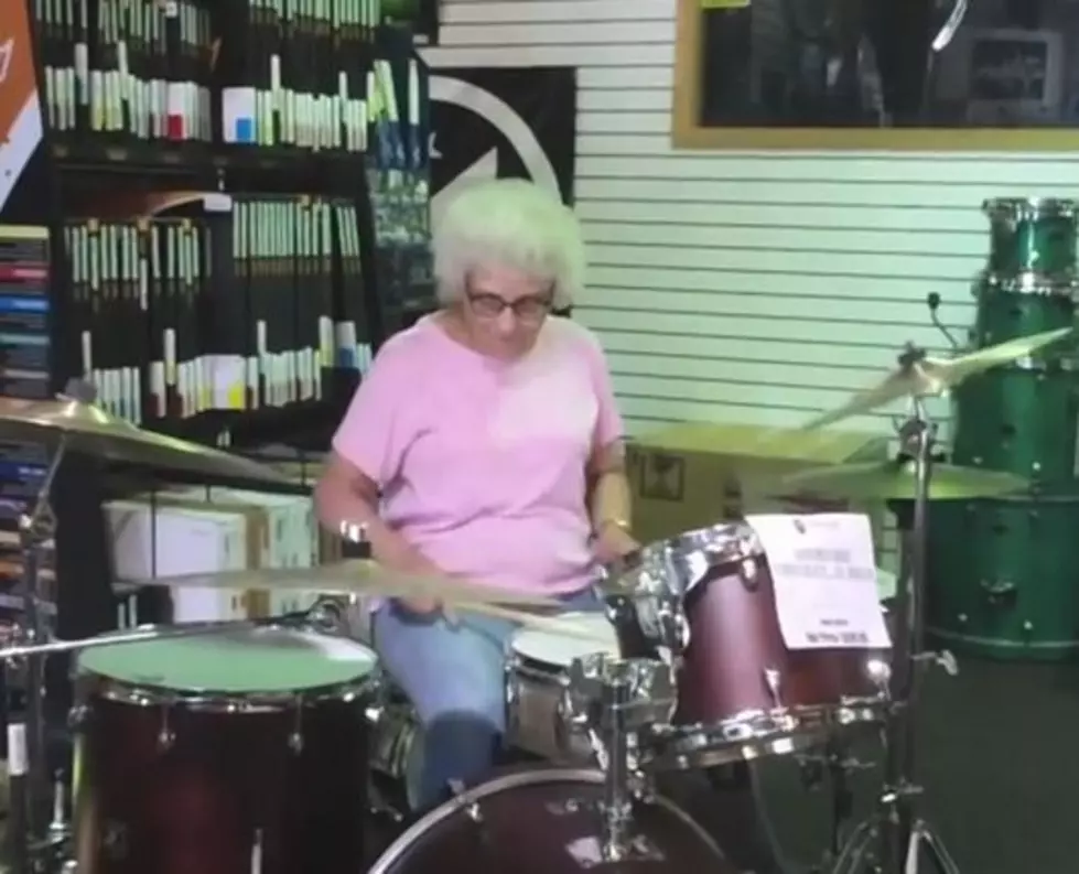 Grandma Throws Down On The Drums [VIDEO]