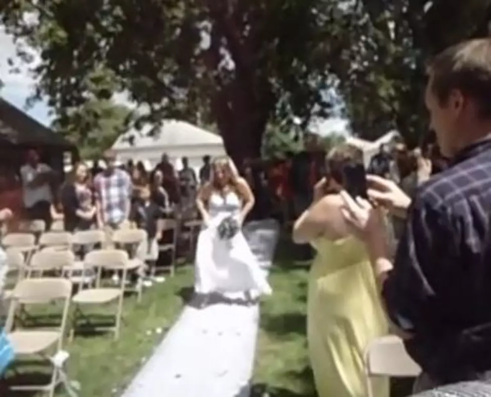 Bride Dances Down The Aisle To &#8220;Crazy Bitch&#8221; And Guests React In Horror [VIDEO]